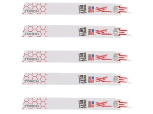 5-lames-scie-sabre-de-demolition-The-Torch-Heavy-Duty-pour-metal-230-mm-x-14-TPI-MILWAUKEE