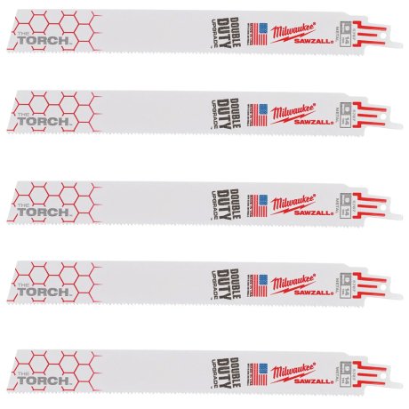 5-lames-scie-sabre-de-demolition-The-Torch-Heavy-Duty-pour-metal-230-mm-x-14-TPI-MILWAUKEE