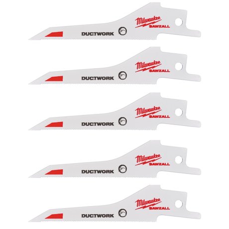 5 lames de scie sabre métal fine découpe précise 85 mm x 30 TPI - MILWAUKEE