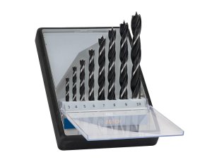 Coffret de forets hélicoïdaux bois, 8 pièces Ø3 à 10 mm - BOSCH