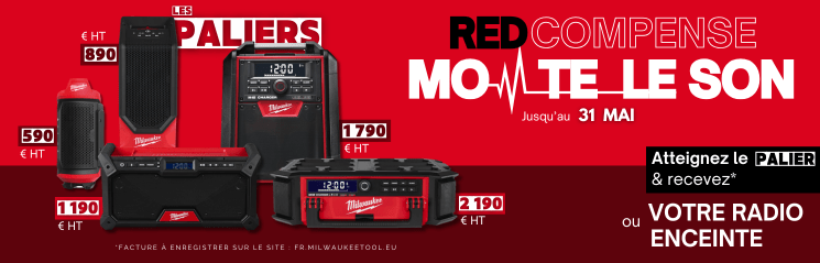 Batterie-Enceinte offerte Milwaukee