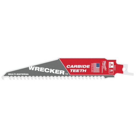 1 lame de démolition Heavy Duty Wrecker™ carbure multi-matériaux 150 mm x 6 TPI - MILWAUKEE