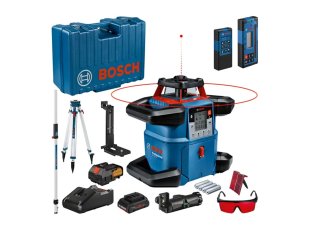 Laser rotatif 18V GRL 600 CHV avec 1 batterie 4 Ah + chargeur + coffret - BOSCH