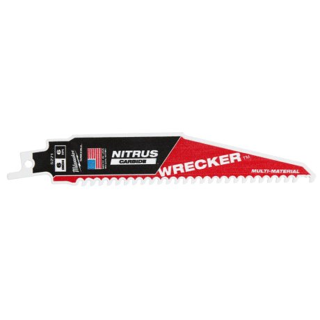 1 lame scie sabre Wrecker Nitrus™ multi-matériaux 150 x 6 TPI - MILWAUKEE