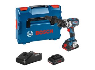Perceuse-visseuse GSR 18V-110 C avec 2 batteries 4 Ah + chargeur + L-Boxx - BOSCH