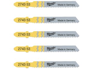 Lames scie sauteuse bois, coupe universelle, 50 x 2 mm T 119 B, 5 pcs - MILWAUKEE