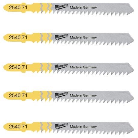 Lames scie sauteuse bois, coupe universelle, 75 x 3 mm T 111 C, 5 pcs - MILWAUKEE