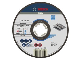 Disque à tronçonner X-Lock pour métal Ø125 mm, épaisseur au choix - BOSCH