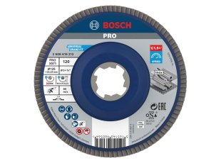 Disque à lamelles X-Lock métal et inox Ø125 mm, grain 120 - BOSCH