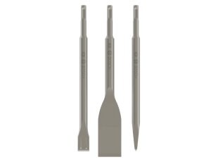 Set de 3 burins SDS Plus béton, maçonnerie et carrelage - BOSCH