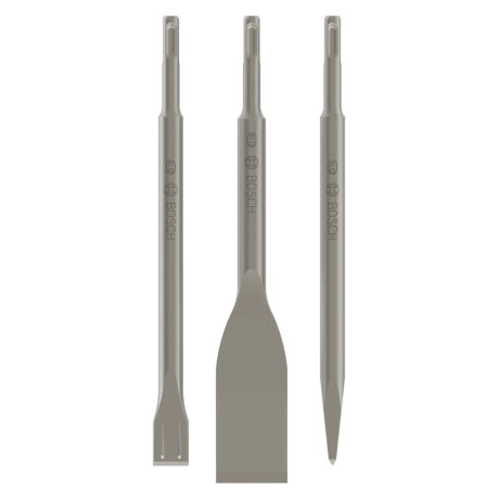 Set de 3 burins SDS Plus béton, maçonnerie et carrelage - BOSCH