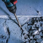 Set de 3 burins SDS Plus béton, maçonnerie et carrelage - BOSCH