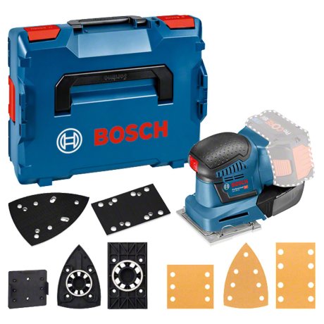 Ponceuse vibrante GSS 18V-10 avec accessoires + L-Boxx - BOSCH