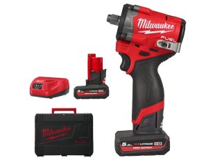 Boulonneuse compacte 1/2" M12 Fuel™ O'Ring avec 2 batteries 5 Ah + chargeur + HD Box - MILWAUKEE