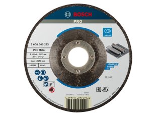 Disque abrasif aggloméré Pro métal Ø125 x 6 x 22,23 mm - BOSCH