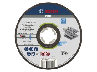 Disque à tronçonner X-Lock inox et métal Ø125 x 1,6 x 22,23 mm - BOSCH