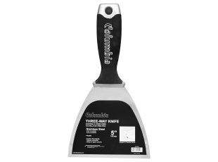 Couteau à enduire inox 3 way, manche confort grip, 12,5 cm - COLUMBIA