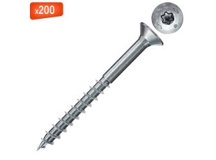 Vis à bois Power-Fast II FPF-ST CTP tête fraisée, zingué blanc, Ø4 x 40 mm, 200/bte - FISCHER