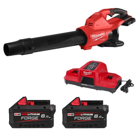 Souffleur à double batterie M18 Fuel™ avec 2 batteries 8 Ah + chargeur double - MILWAUKEE