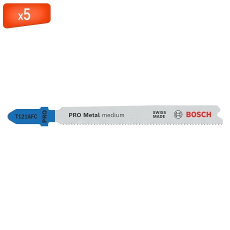 Lot de 5 lames de scie sauteuse 92 mm PRO T121AFC - BOSCH