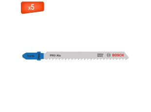 Pack 5 lames de scie sauteuse T 127 D aluminium 100 mm - BOSCH