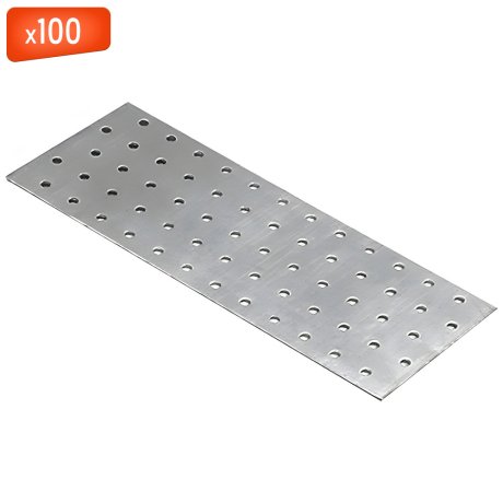 Plaque perforée 40 x 160 x 2 mm, 100/bte - ING FIXATIONS