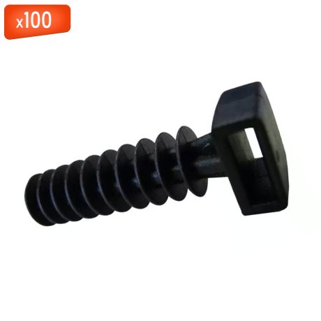Cheville plastique pour collier de serrage, 100/sachet - ING FIXATIONS