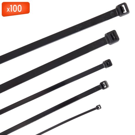 Collier de serrage pour fils électriques et conduits, 4,6 x 200 N, 100/sachet - ING FIXATIONS