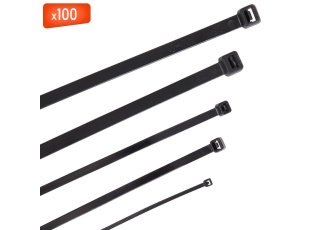 Collier de serrage pour fils électriques et conduits, 4,8 x 385 N, 100/sachet - ING FIXATIONS