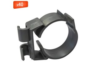 Collier Twist Clip Ø40 pour gaines et tubes sur tige filetée, 40/bte - ING FIXATIONS