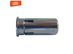 Fix-Alu® M8 fixation paroi métallique fine avec collerette, 20/bte - ING FIXATIONS