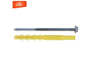 Cheville CQLT-R Ø10 x 280 mm + tire-fond TH Torx T40, 15/bte - ING FIXATIONS