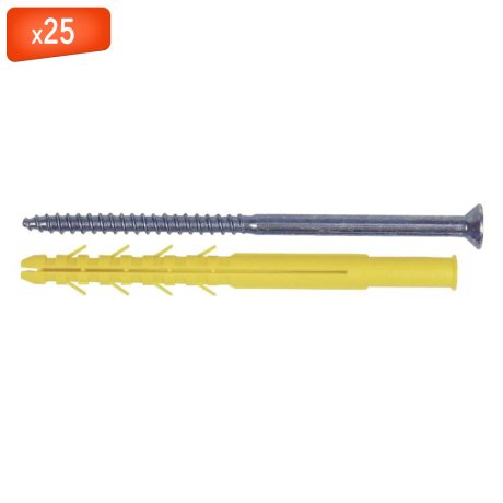 Cheville CQLV Ø10 x 240 mm + vis tête fraisée Torx T40, 25/bte - ING FIXATIONS