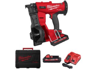 Cloueur de charpente bardeaux bitumés M18 Fuel™ avec 2 batteries 3 Ah + chargeur - MILWAUKEE