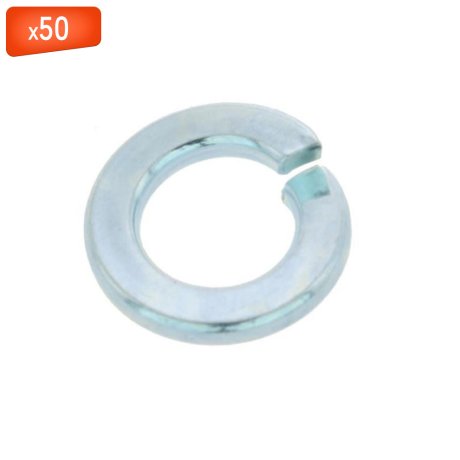 Rondelle Grower type B acier zingué blanc, DIN 127, Ø24, 50/bte - VISWOOD