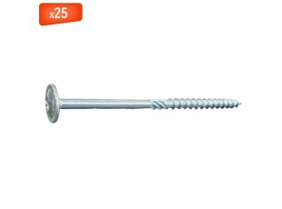 Vis bois et charpente Vking tête disque Torx ZN, 8 x 280/75 mm, 25/bte - VISWOOD