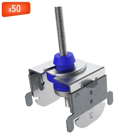 Suspente acoustique pour plafond de 20 à 45 kg filetage M6, boîte de 50 - SENOR
