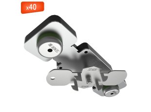 Amortisseur acoustique avec nivellement, T50, boîte de 40 - SENOR