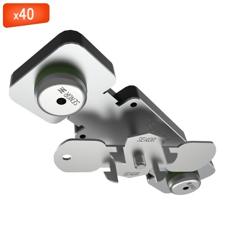 Amortisseur acoustique avec nivellement, T50, boîte de 40 - SENOR