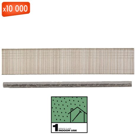 10 000 clous de finition G18 Galva 19 mm - MILWAUKEE