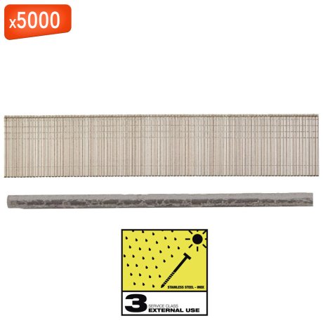Clous G18 Inox SC3, 32 mm x 5000 - MILWAUKEE