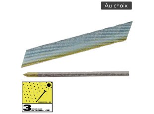 Clous de finition G15 Inox SC3 34°, au choix - MILWAUKEE