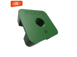 Amortisseur acoustique caoutchouc pour sol technique, charge 35 à 200 kg, boîte de 16 - SENOR