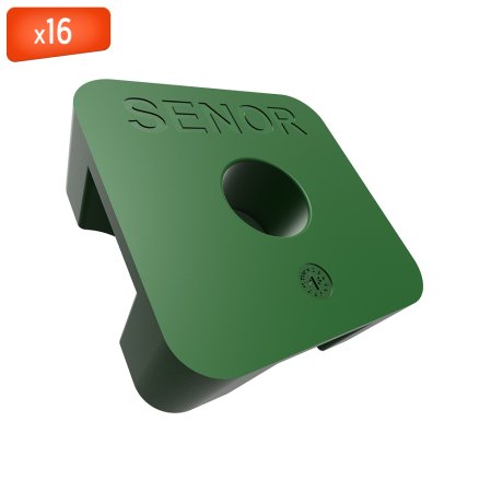 Amortisseur acoustique caoutchouc pour sol technique, charge 35 à 200 kg, boîte de 16 - SENOR