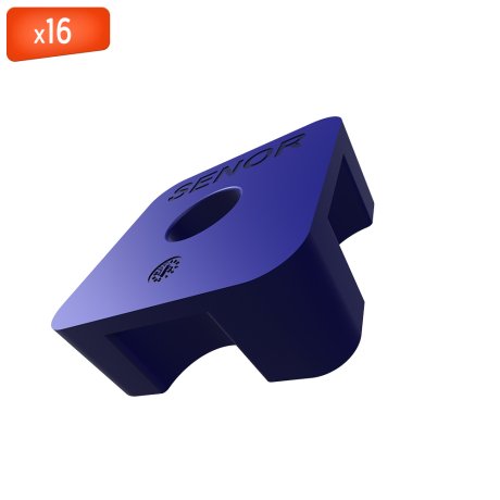 Amortisseur acoustique caoutchouc pour sol technique, charge 150 à 280 kg, boîte de 16 - SENOR
