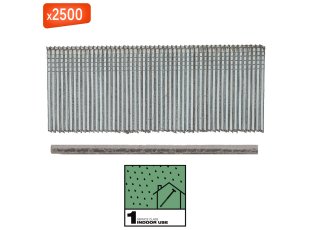 Clous de finition G16 Galva SC1 droits, 45 mm x 2500 - MILWAUKEE