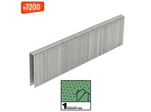 Agrafes revêtement résine, Galva SC1, 15 mm, par 7200 - MILWAUKEE