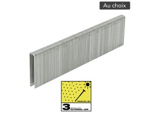 Agrafes revêtement résine, Inox SC3, au choix - MILWAUKEE