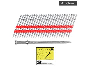 Clous Duplex SC3 21°, au choix - MILWAUKEE