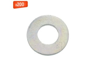 Rondelle plate moyenne type M, inox A2, NFE 25513, Ø6 x 14 mm - VISWOOD